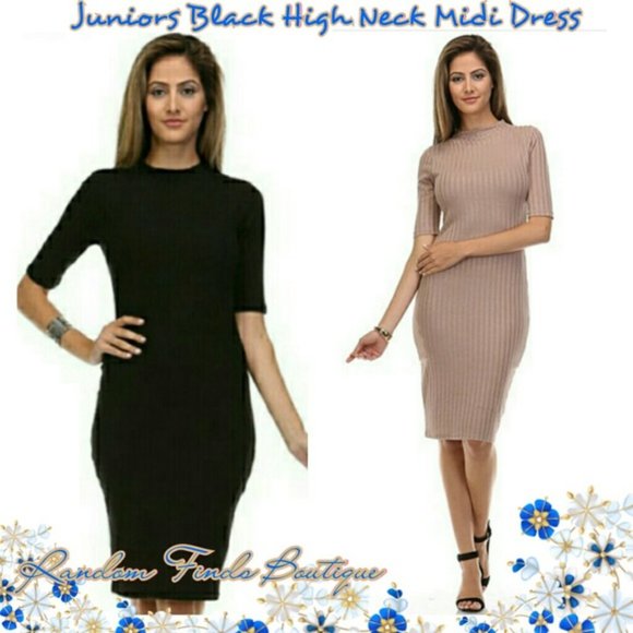 Juniors black bodycon dress - Picture 3 of 4
